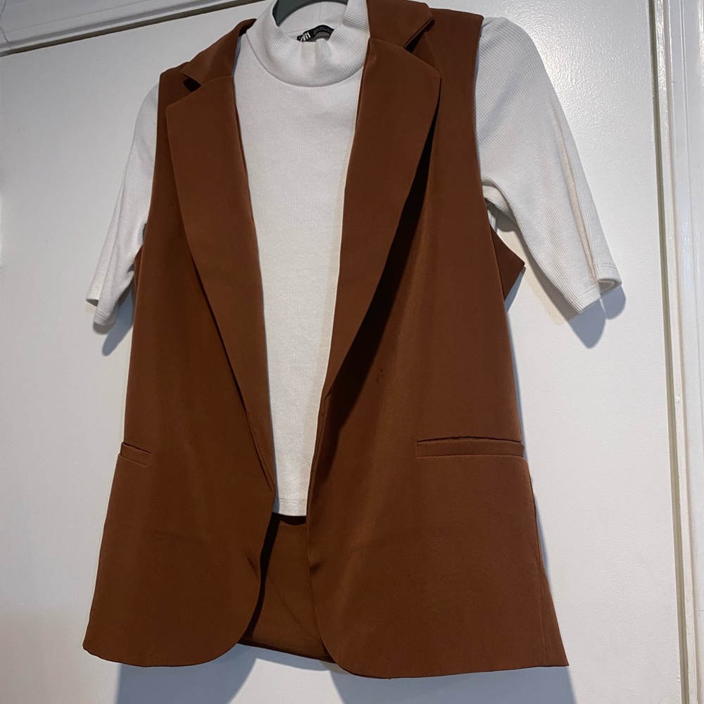 Chocolate brown Vest size M